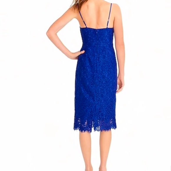 J. Crew Spaghetti-Strap Dress in Lace - Picture 3 of 13